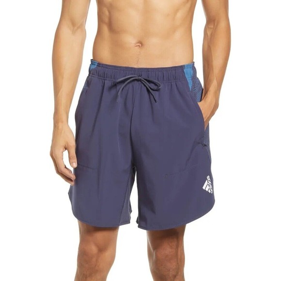 Adidas Designed For Training  Shorts Men's Gym Soccer Blue Size S NWT HB9176 - Picture 1 of 12